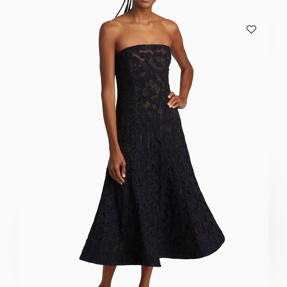 As It May Navy Black Lace Evening Dress